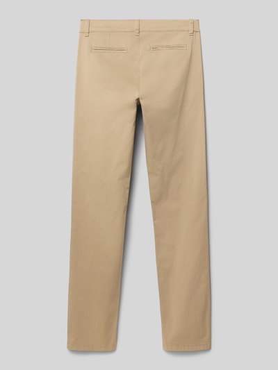 s.Oliver RED LABEL Chinosy o kroju regular fit z mieszanki bawełny Camel 3