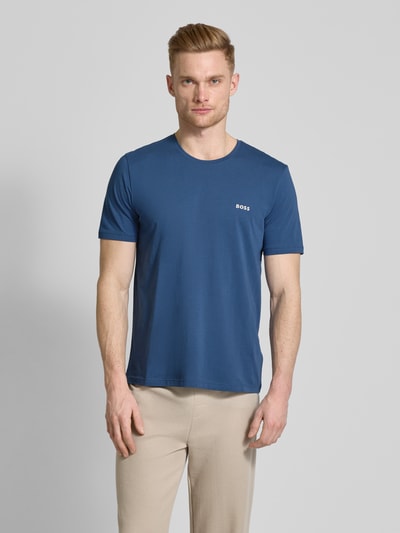 BOSS T-Shirt mit Logo-Detail Modell 'MIX&MATCH' Jeansblau 4