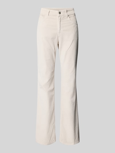 Gant Flared fit corduroy broek in 5-pocketmodel, model 'Cordur' Ecru - 2