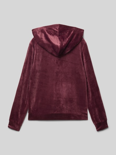 Only Regular fit sweatjack, model 'REBEL'  Bordeaux - 3