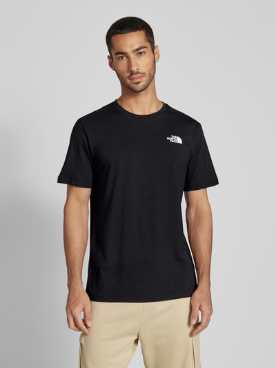 The North Face T-shirt met labelprint, model 'REDBOX' Zwart - 4