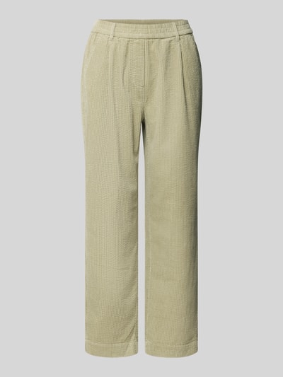 OPUS Corduroy broek met elastische band, model 'Myha soft' Rietgroen - 2