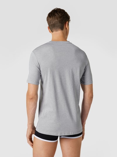 Balmain T-Shirt mit Label-Stitching Mittelgrau 4