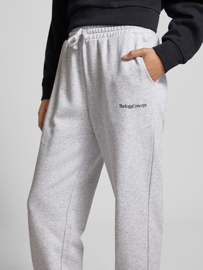 TheJoggConcept Sweatpants mit Label-Print Modell 'JCSAJA' Hellgrau 3