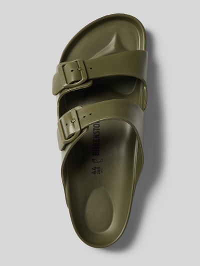 Birkenstock Slides mit Dornschließe Modell 'EVA' Khaki 3