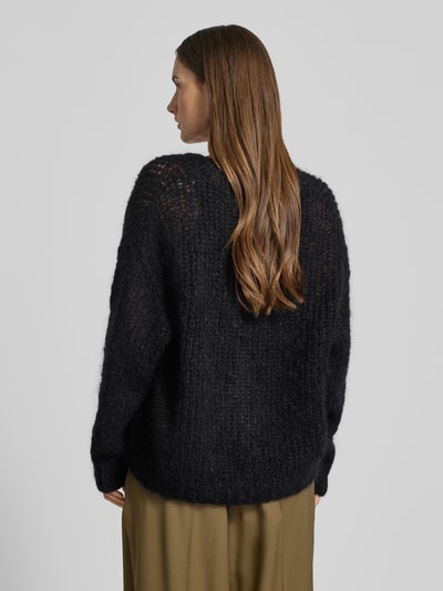 Weekend Max Mara Kardigan z mieszanki moheru i wełny w kroju regular fit Czarny 5