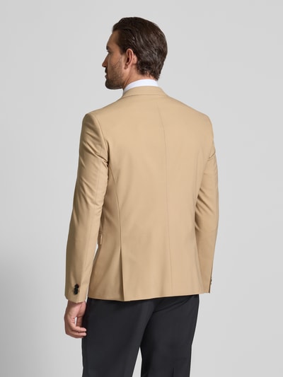HUGO Slim Fit 2-Knopf-Sakko aus Woll-Mix Modell 'ARTI' Beige 5