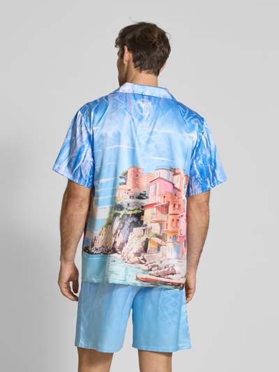 CARLO COLUCCI Oversized Freizeithemd mit Knopfleiste Multi Stylebop 5