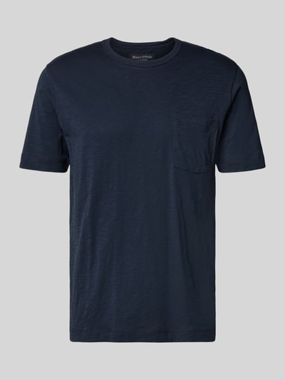 Marc O'Polo t-shirt o kroju regular fit z czystej bawełny Granatowy 2