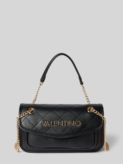 VALENTINO BAGS Handtas met doorgestikte naden en labelapplicatie, model 'MANSION' Zwart - 1