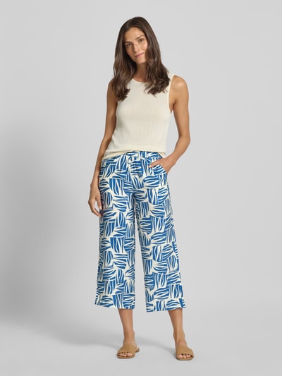 s.Oliver RED LABEL Relaxed Fit Culotte aus Viskose-Mix Ocean 1