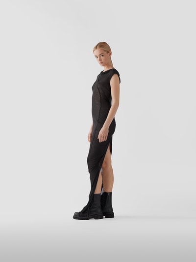 Rick Owens Maxikleid mit U-Boot-Ausschnitt Schwarz 4
