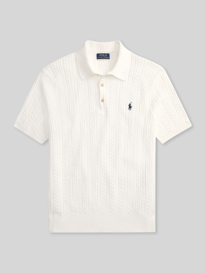 Polo Ralph Lauren Regular Fit Poloshirt aus reiner Baumwolle Weiss 2