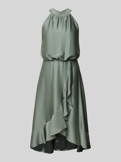 Swing Cocktailjurk met halter Lindegroen - 2