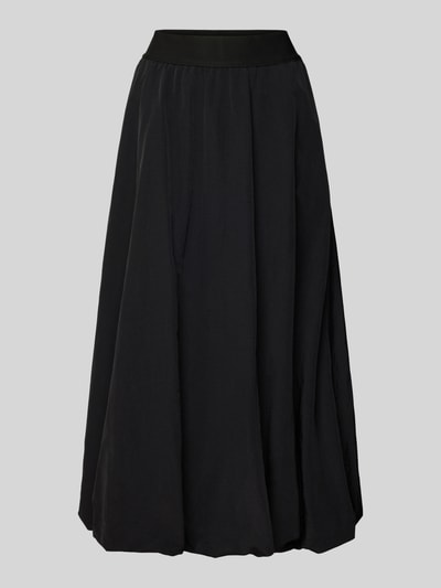 FREE/QUENT Midirok met elastische band, model 'Mindy' Zwart - 2