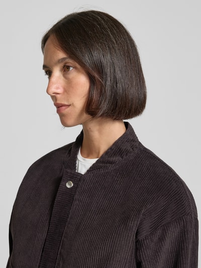 LOLLYS LAUNDRY Jack met opstaande kraag, model 'Hawaii' Chocoladebruin - 3