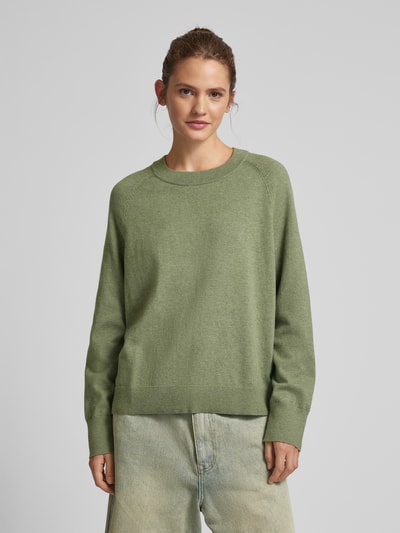 Marc O'Polo Denim Gebreide pullover met ronde hals Rietgroen - 4