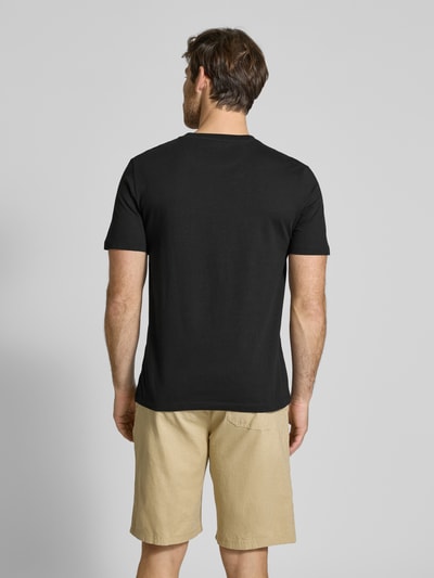 Scotch & Soda T-Shirt mit Logo-Stitching Black 5