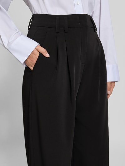 Raffaello Rossi Spodnie rozkloszowane z zapięciem na haftkę model ‘MAYLA’ Czarny 3