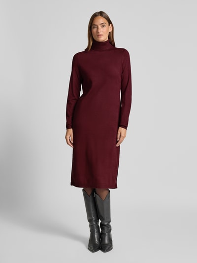 s.Oliver RED LABEL Strickkleid aus Viskose-Mix Bordeaux 4