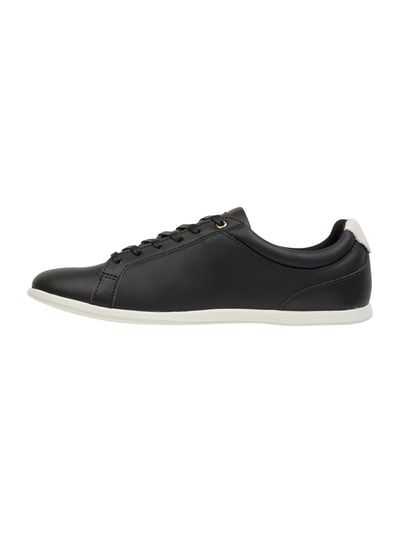 Lacoste Sneakers van leer, model 'Rey' Zwart - 3