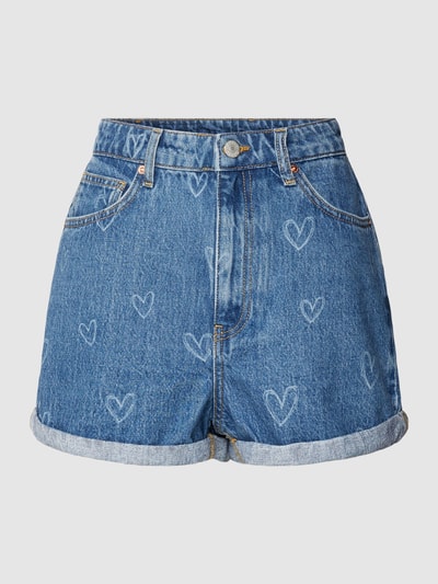 Review Jeansshorts mit fixierten Beinumschlägen Blau 2