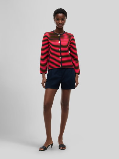 Tommy Hilfiger boxy fit gebreid jack van puur katoen Rood - 1