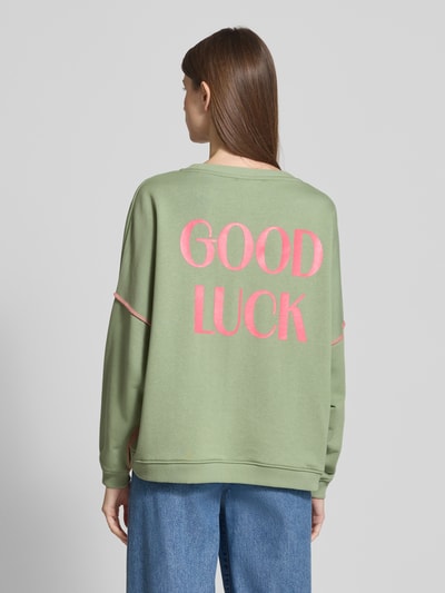 miss goodlife Oversized Sweatshirt mit Statement-Print Hellgruen 5
