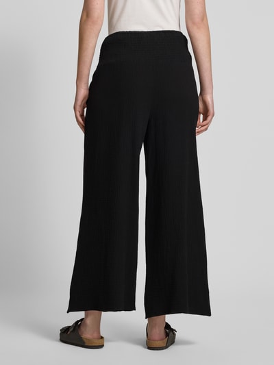 Apricot Wide leg stoffen broek in kreuklook Zwart - 5