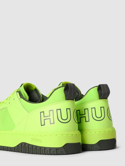 HUGO Sneakers met labeldetails, model 'Kilian' Neongeel gemêleerd - 2