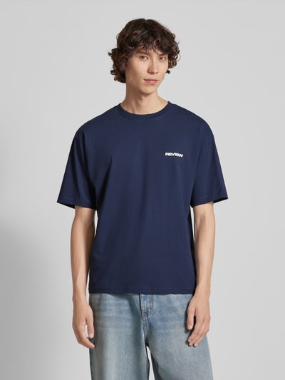 REVIEW Essentials Logo T-Shirt Marine 4