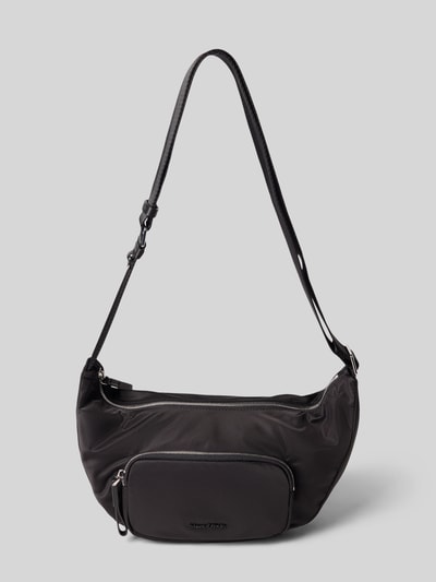 Marc O'Polo Schoudertas met echt runderleer, model 'NANJA' Zwart - 2