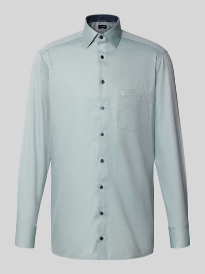 OLYMP Modern fit zakelijk overhemd met kentkraag Groen - 2