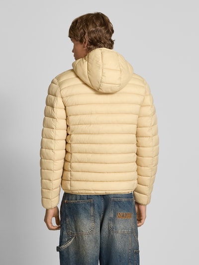 REVIEW Kurtka pikowana z kapturem Beżowy 5