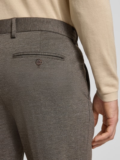 SELECTED HOMME Spodnie do garnituru o kroju slim fit z dodatkiem wiskozy model ‘AITOR’ Jasnobrązowy 3