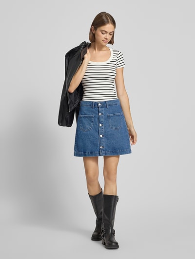 Only Jeansrok in A-lijn van puur katoen, model 'AMAZING' Jeansblauw - 1