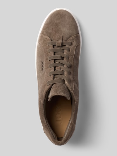 Produktfoto, Sneaker aus echtem Rindsleder Modell 'velluto stirata coralie' von JOOP! in Taupe, glatte und samtige Textur, Herren Sneaker von JOOP! SHOES