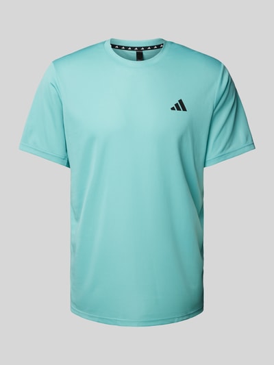 Adidas Training T-Shirt mit Logo-Detail Aqua 2