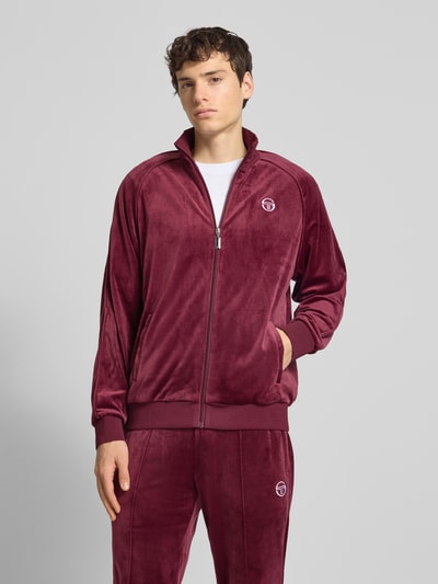 SERGIO TACCHINI Bluza rozpinana ze stójką model ‘SERGIO’ Purpurowy 4