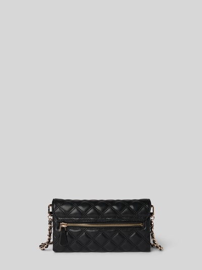 Guess Clutch met doorgestikte naden en labelapplicatie, model 'GIULLY II' Zwart - 4