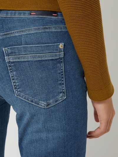 Raffaello Rossi Jeans met smalle pasvorm en stretch, model 'Nomi' Jeansblauw - 3