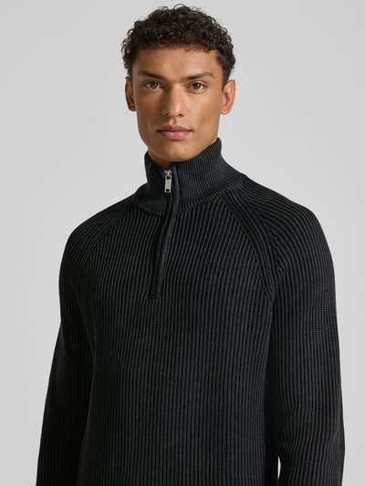 MCNEAL Gebreide pullover met ribboorden Zwart - 3