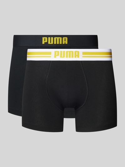 Puma Trunks mit Label-Bund im 2er-Pack Modell 'EVERYDAY' Black 1