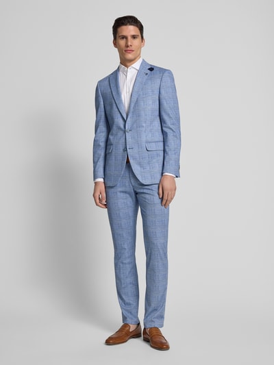 DIGEL Modern fit colbert met paspelzak op de borst, model 'Ezzo' Blauw - 1