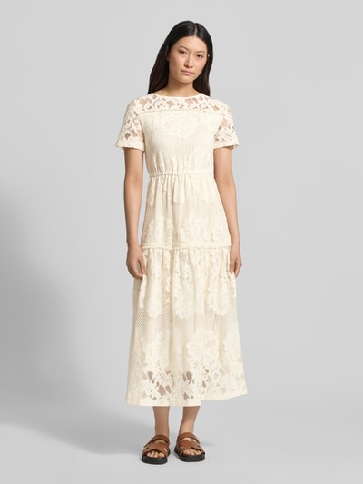 zero Midikleid aus Spitze mit Rundhalsausschnitt Ecru 4