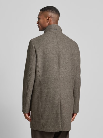 Roy Robson Kurzmantel mit Steppeinsatz und Stehkragen Mittelbraun 5