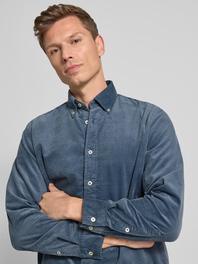 Marc O'Polo Regular fit vrijetijdsoverhemd van puur katoen Jeansblauw - 3