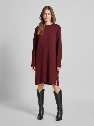 Armedangels Knielanges Sweatkleid mit Rundhalsausschnitt Modell 'ROSANNIAAS' Bordeaux 1