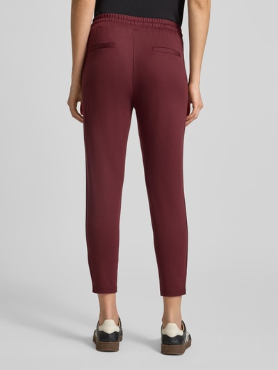 ICHI Spodnie dresowe z elastycznym pasem model ‘KATE’ Bordowy 5