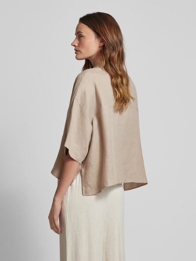 Drykorn Overhemdblouse van linnen, model 'YARIKA' Taupe - 5